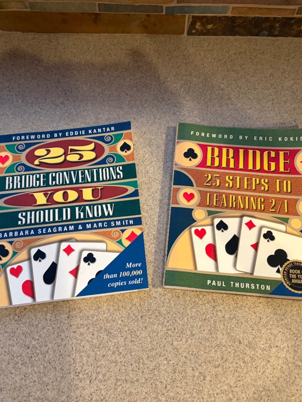 NEW! Set of Two Bridge Card Playing Books